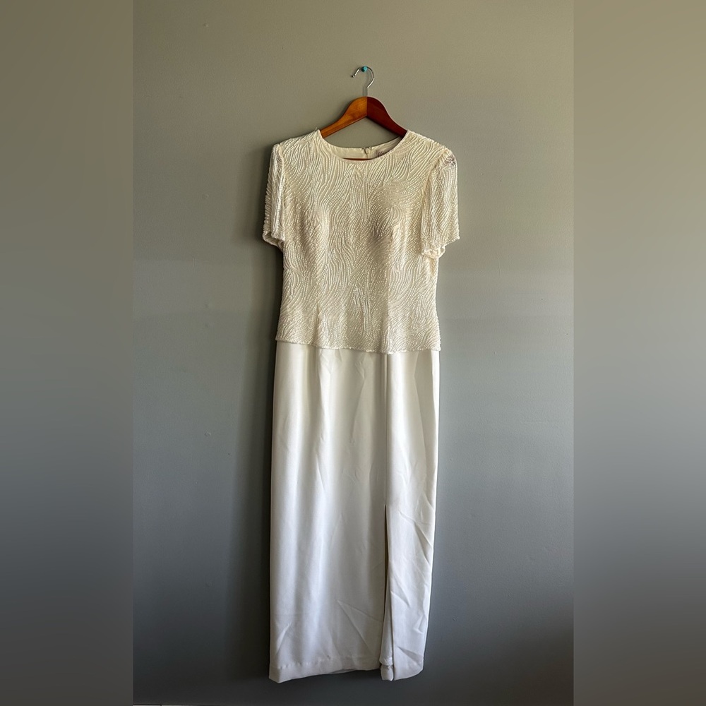 Wedding Ivory Beaded dress - Picture 1 of 7